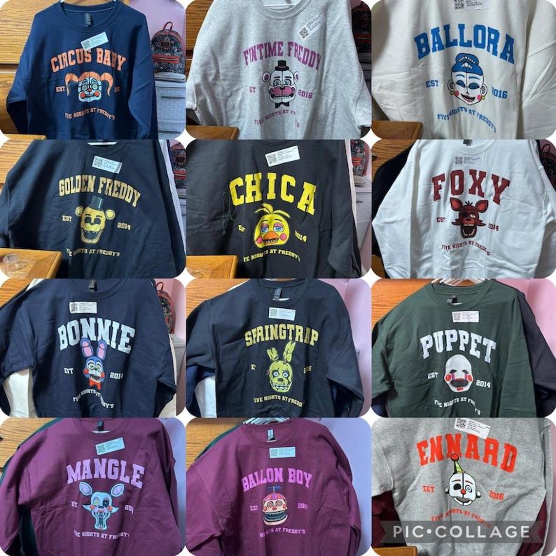 Personalized Vintage Five Nights at Freddy's Shirt, Custom Villain Five Nights at Freddy's Halloween 2026 Tee, Retro Horror Nights Shirts