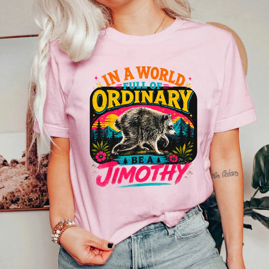 In a World Full of Ordinary Be a Jimothy T-Shirt